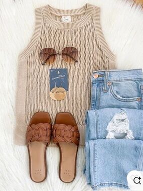 A New Day Knit Tank Sweater, Sz S